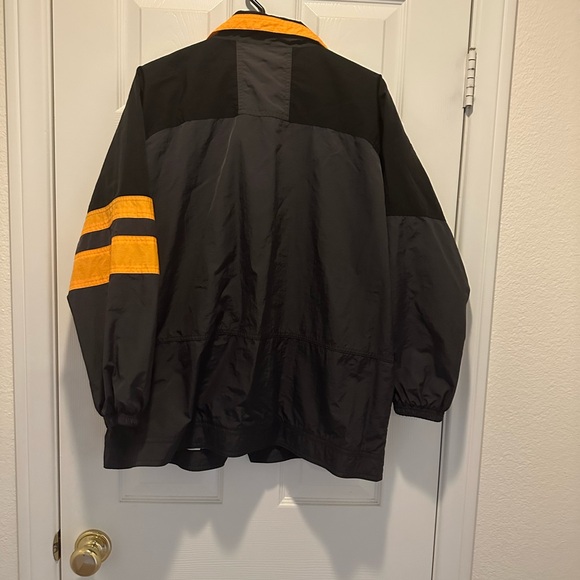 Nike Black and Orange Raincoat with Bold Accents - Picture 2 of 2